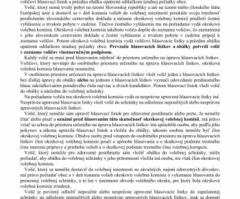Aktuality / Informácia pre voliča k voľbám do Europarlamentu - foto