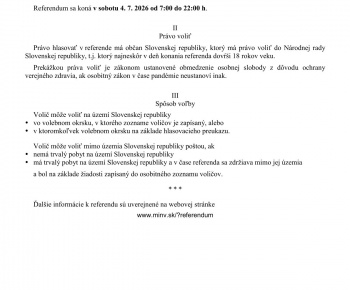 Aktuality / REFERENDUM 2026 - foto