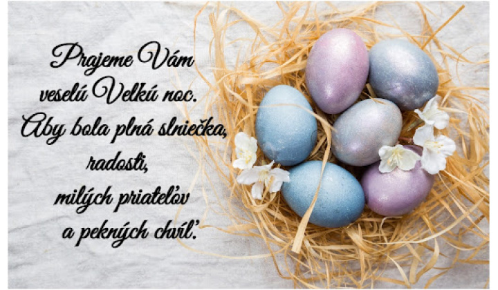 Prajeme Vám veselú Veľkú noc. 